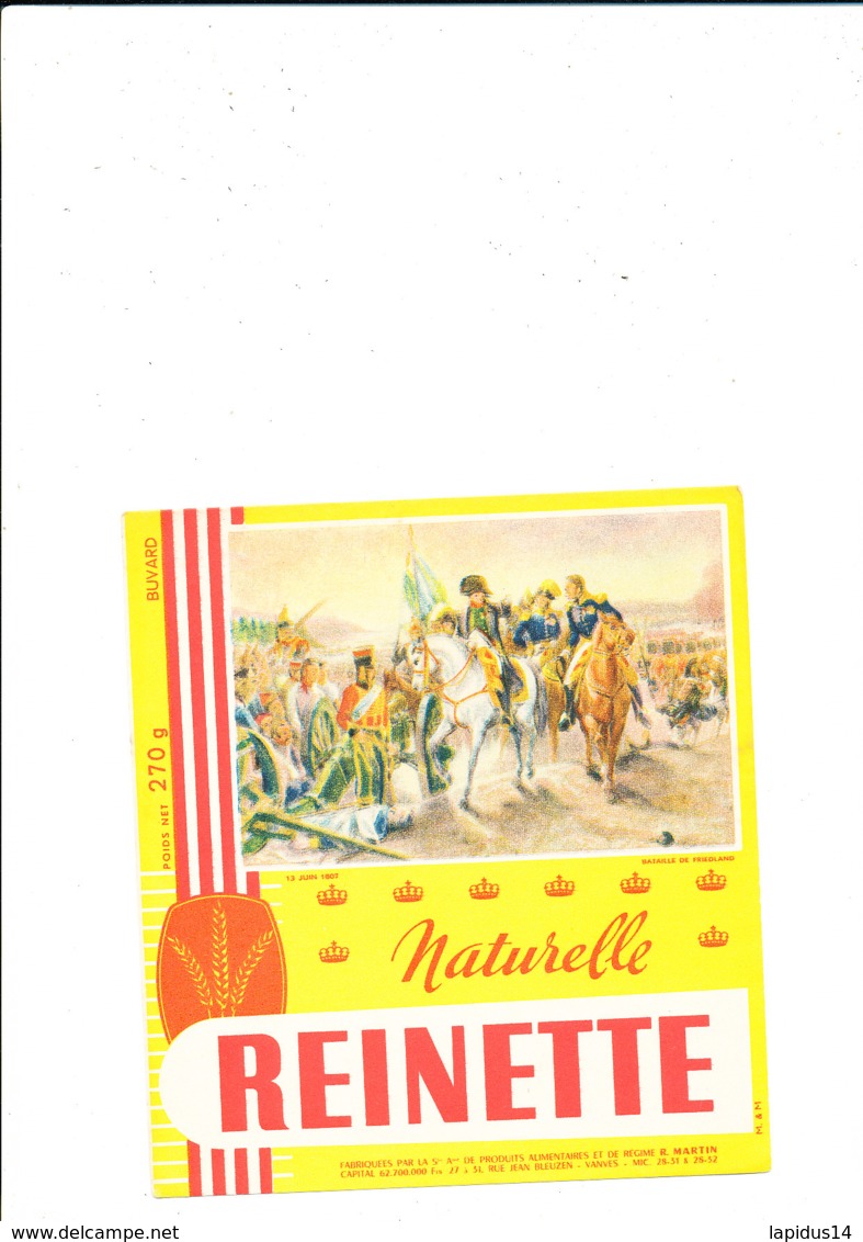 BU 1939  /   BUVARD     BISCOTTES    REINETTE     BATAILLE DE FRIEDLAND - Biscottes