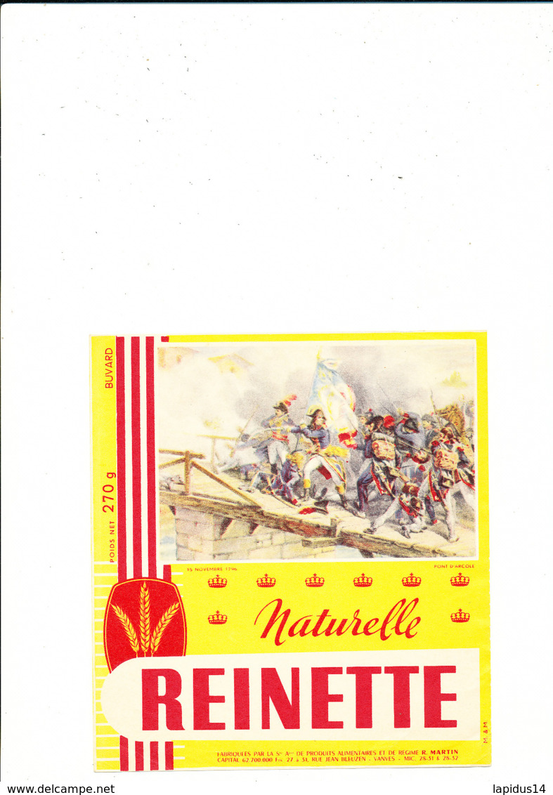 BU 1942  /   BUVARD     BISCOTTES    REINETTE     PONT D'ARCOLE - Biscottes