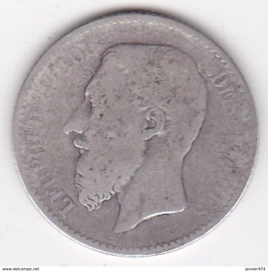 Belgique. 1 Franc 1881. Leopold II, Légende Française, En Argent - 1 Franc