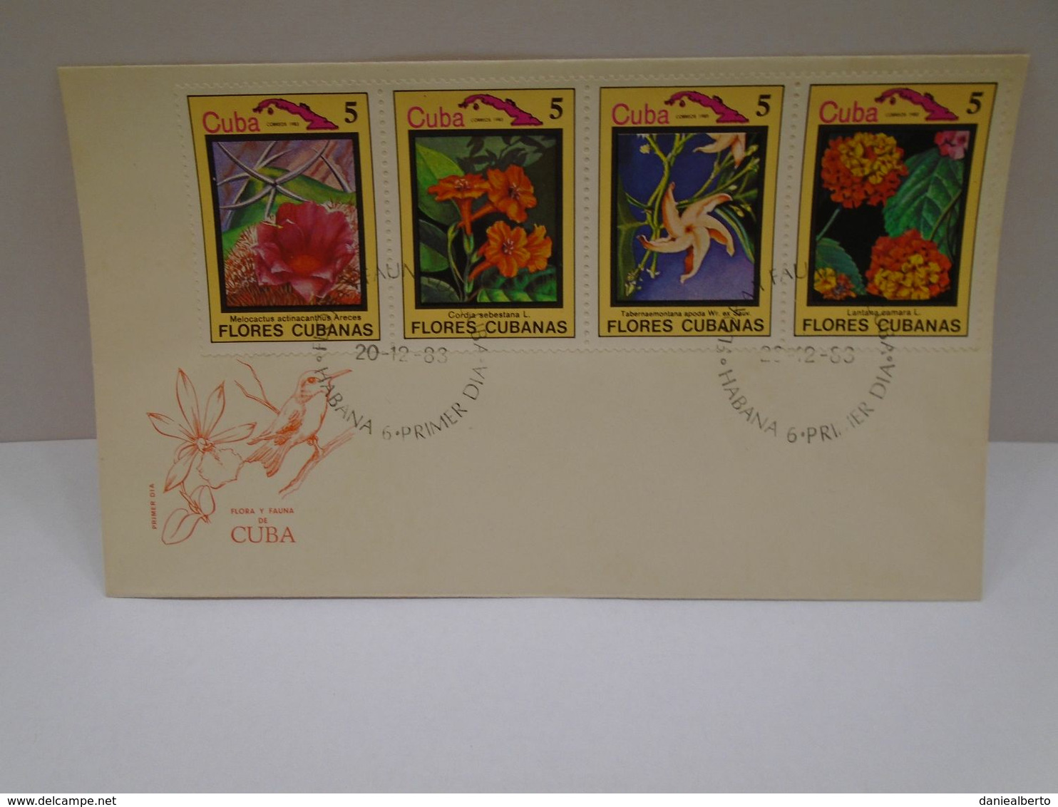 Cuba,Primer Dia, Flora Y Fauna De Cuba, Sin Circular En Excelente Condiciones. - Timbres-taxe