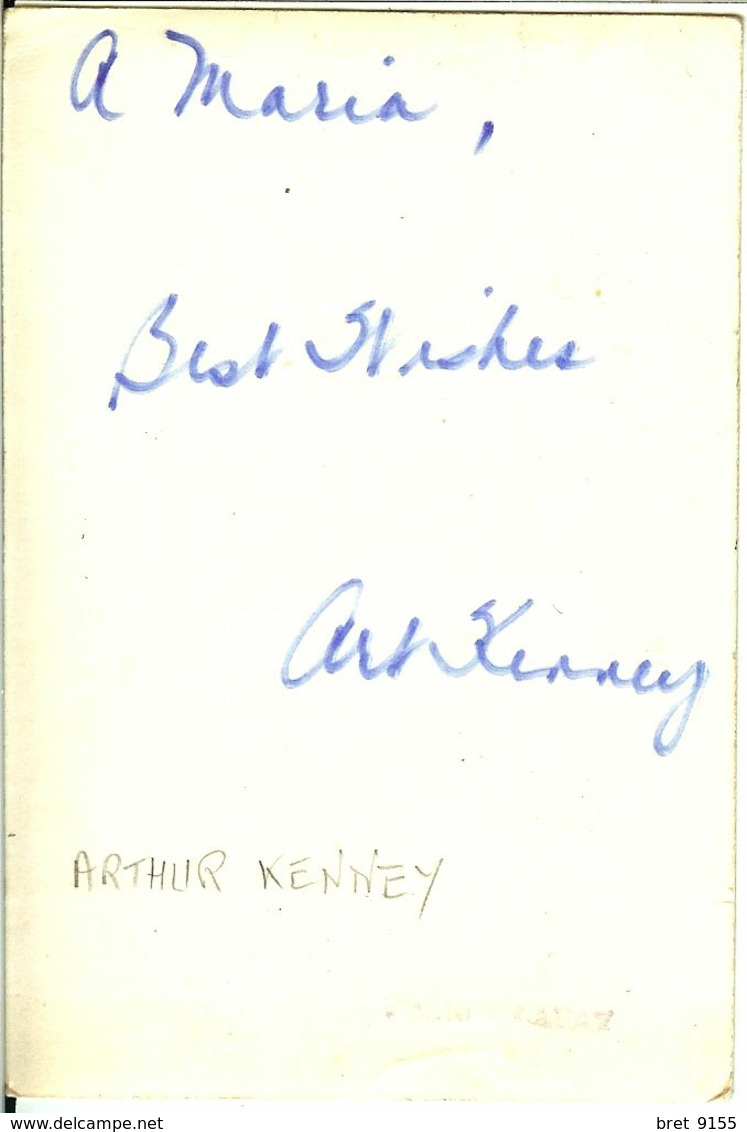 AUTOGRAPHE SUR PHOTO DE ARTHUR ART KENNEY BASKETBALL WNBA UN DES PIONNIERS DU BASKET AMERICAIN EN FRANCE - Trading-Karten