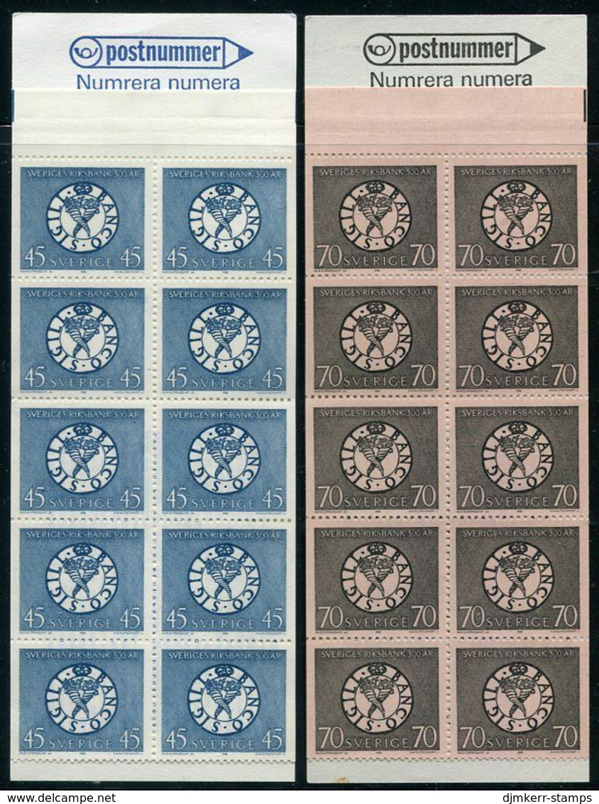 SWEDEN 1968 Bicentenary Of Bank MNH / **.  Michel 603-04 MH - 1951-80