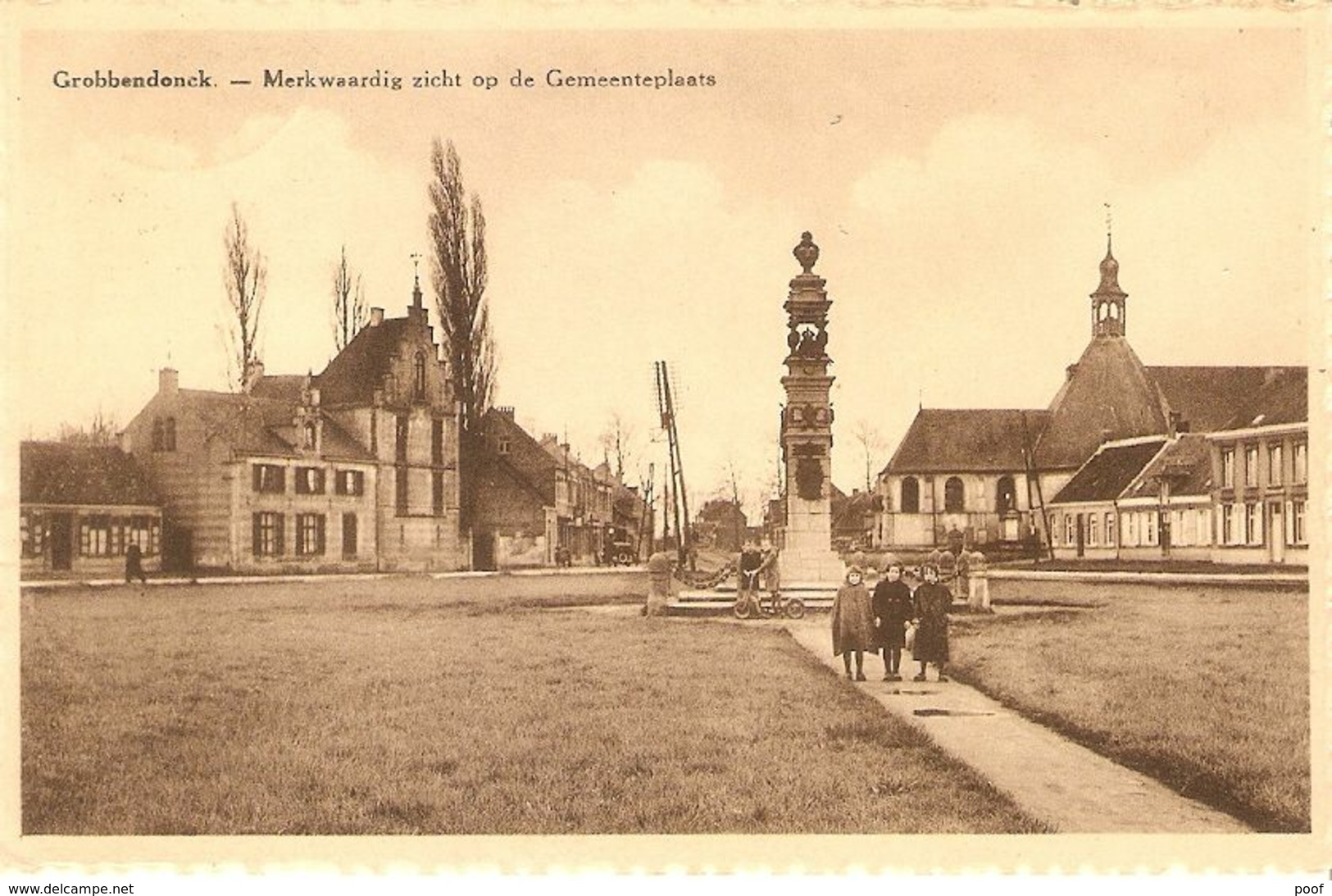 Grobbendonck / Grobbendonk : Merkwaardig Zicht Op De Gemeenteplaats 1939 - Grobbendonk