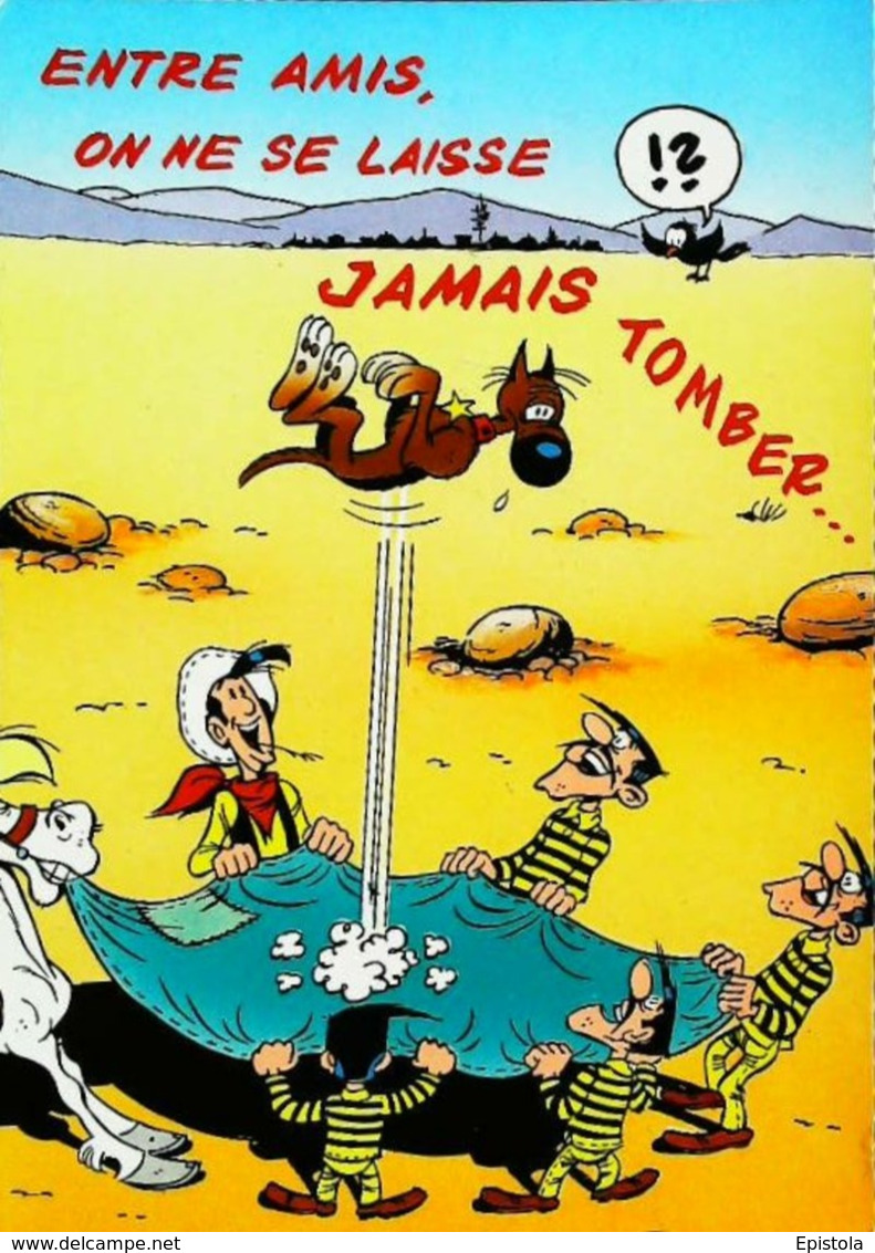 Illustration  Lucky Luke   1995   Rantanplan   Entre Amis On Ne Se Laisse Pas Tomber - Olives Noires, Les