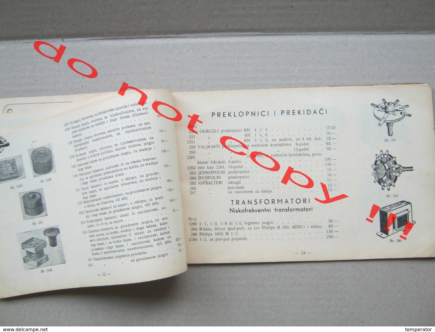 " VIKING " ( 1939 ) / RADIO KATALOG SASTAVNIH DELOVA I PRIBORA With Price List - Kingdom Of Yugoslavia - Libros Y Esbozos