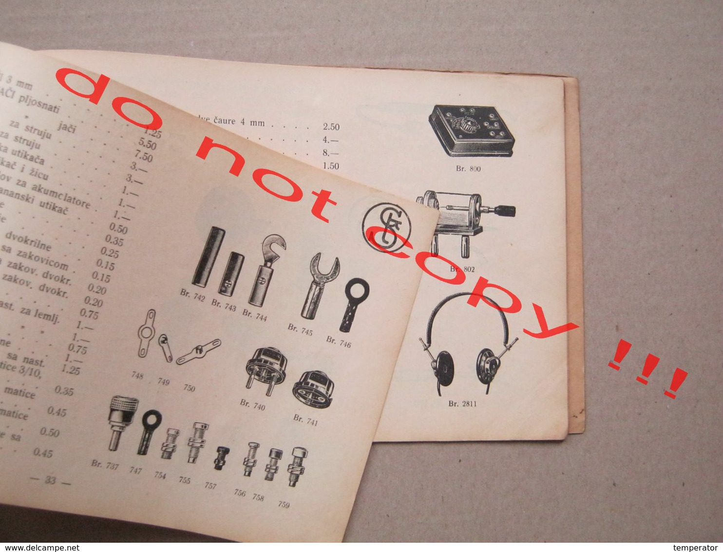 " VIKING " ( 1939 ) / RADIO KATALOG SASTAVNIH DELOVA I PRIBORA with price list - Kingdom of Yugoslavia