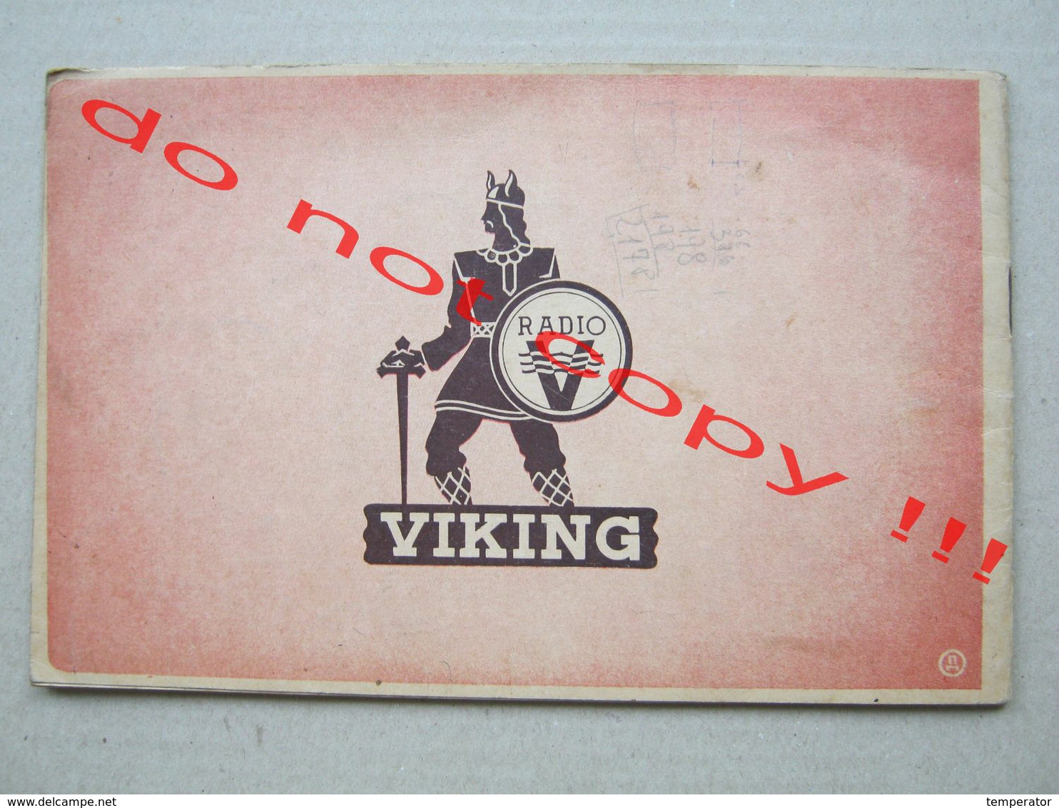 " VIKING " ( 1939 ) / RADIO KATALOG SASTAVNIH DELOVA I PRIBORA with price list - Kingdom of Yugoslavia