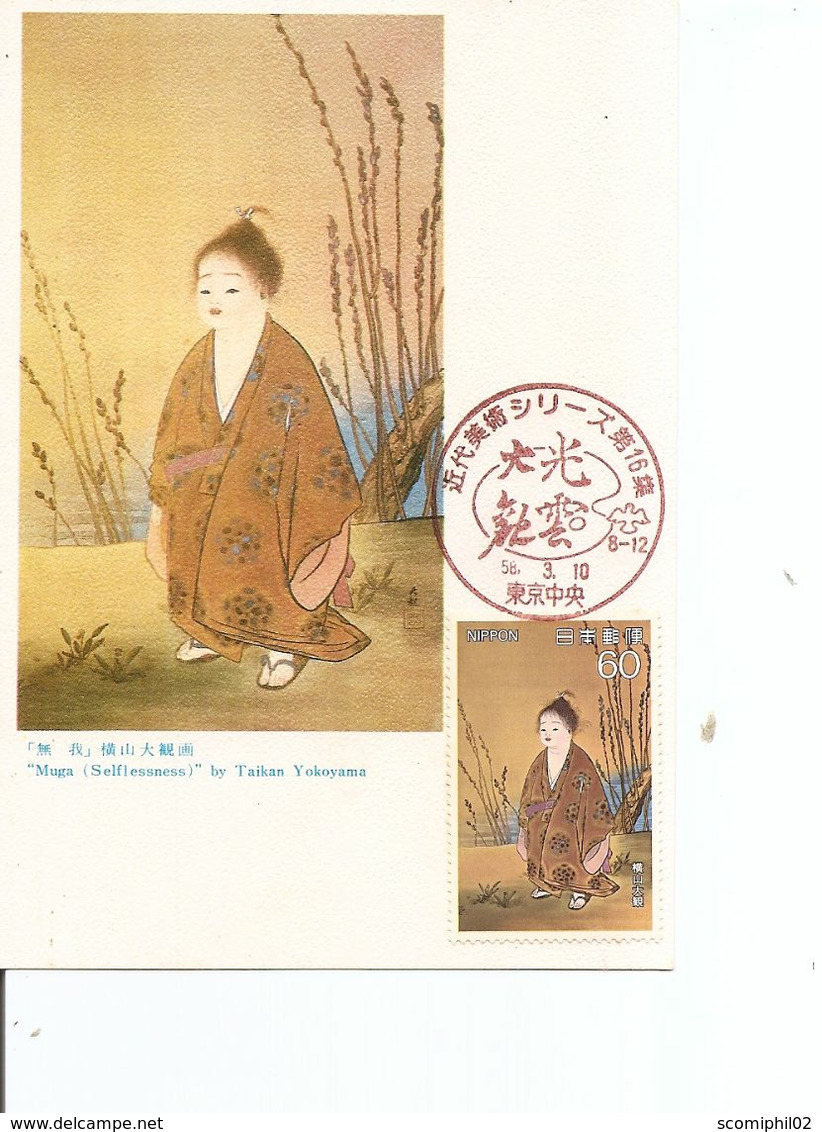 Japon - Peintures ( CM De 1983 à Voir) - Maximumkaarten