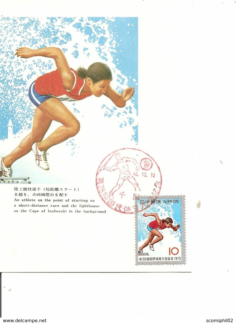 Japon - Sports -Athlétisme ( CM De 1973 à Voir) - Maximumkaarten