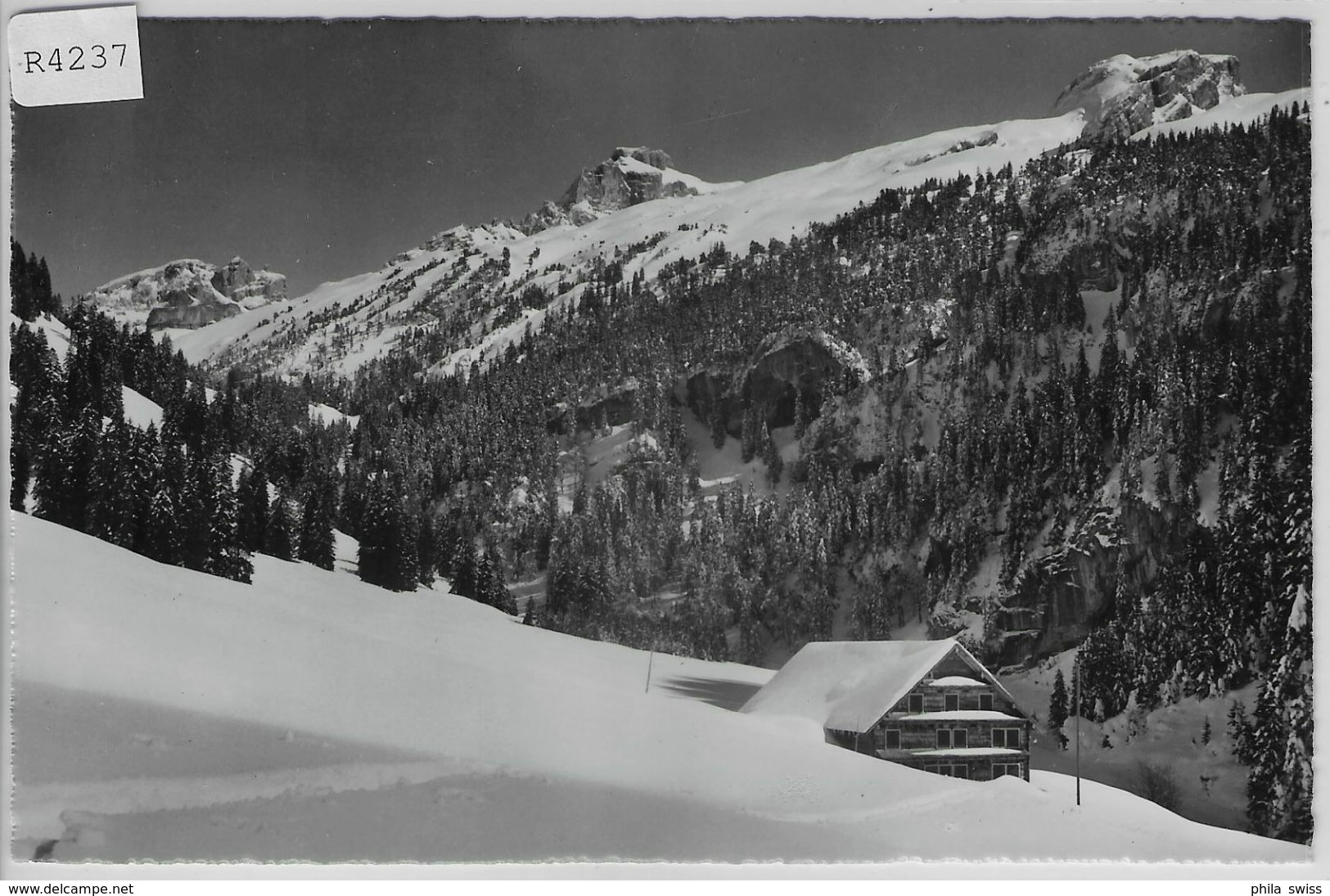 Ski- U. Ferienheim St. Bernhard Alp Kirchenrüti Riemenstalden Im Winter En Hiver - Riemenstalden