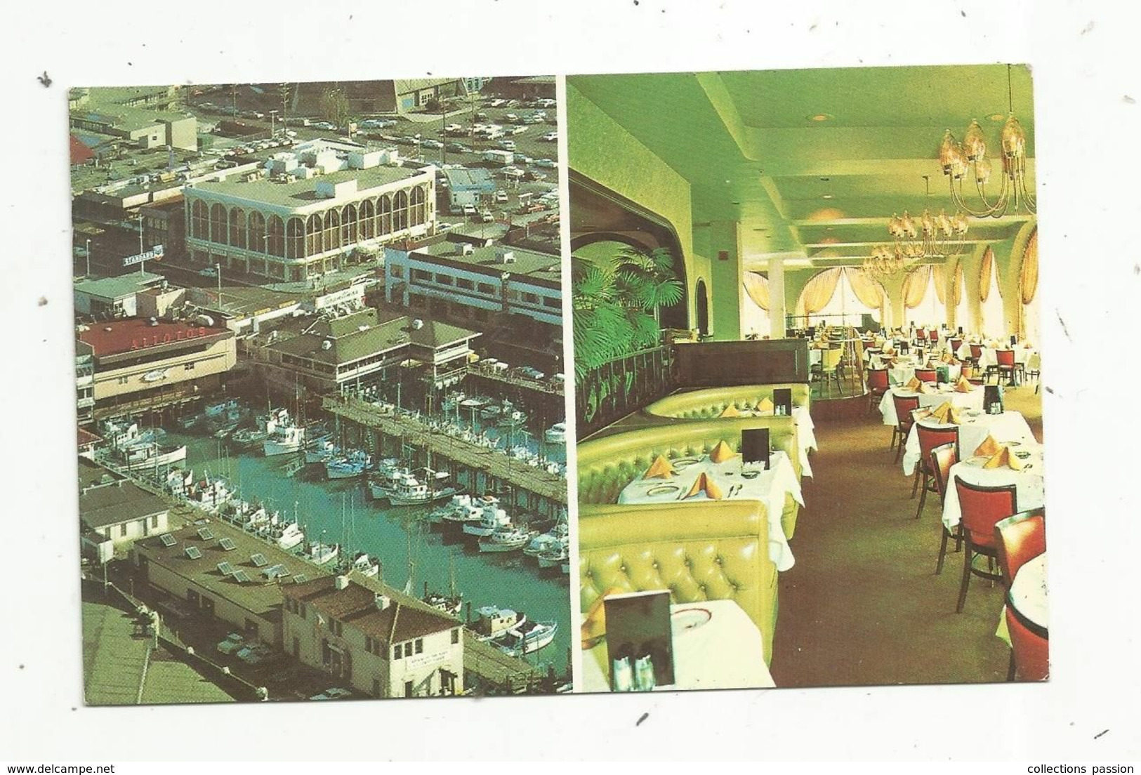 Cp, Restaurant ,multi Vues , Etats Unis , SAN FRANCISCO ,A. Sabella's ,Fisherman's Wharf , Fonded In 1920, Vierge - Hotels & Restaurants