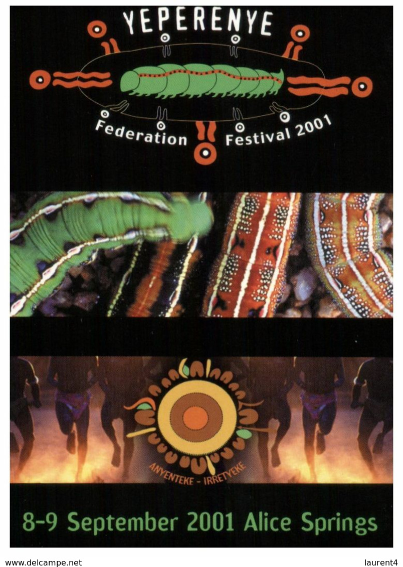 (K 28) Australia (Avant Card) Federation Festival 2001 (aboriginal Children) - Aborigenes