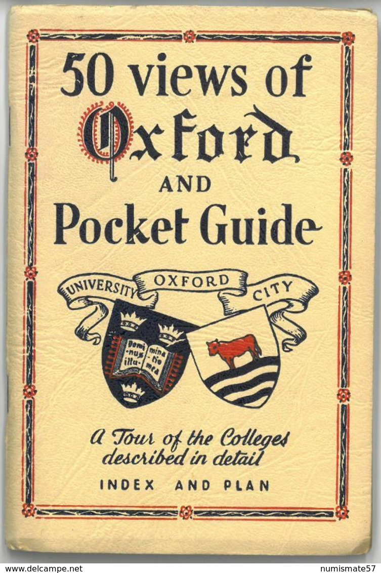 OXFORD - Ancien Guide Touristique - 50 Views Of Oxford And Pocket Guide - Tourism Brochures