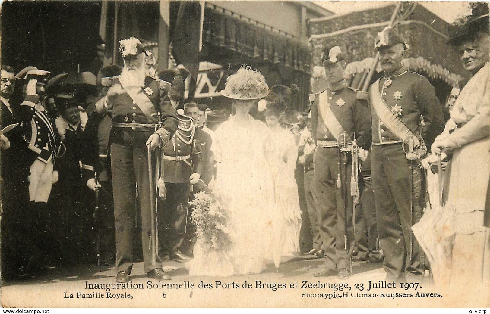 Zeebrugge - Bruges - Inauguration Solennelle Des Ports 1907 - La Famille Royale - Zeebrugge