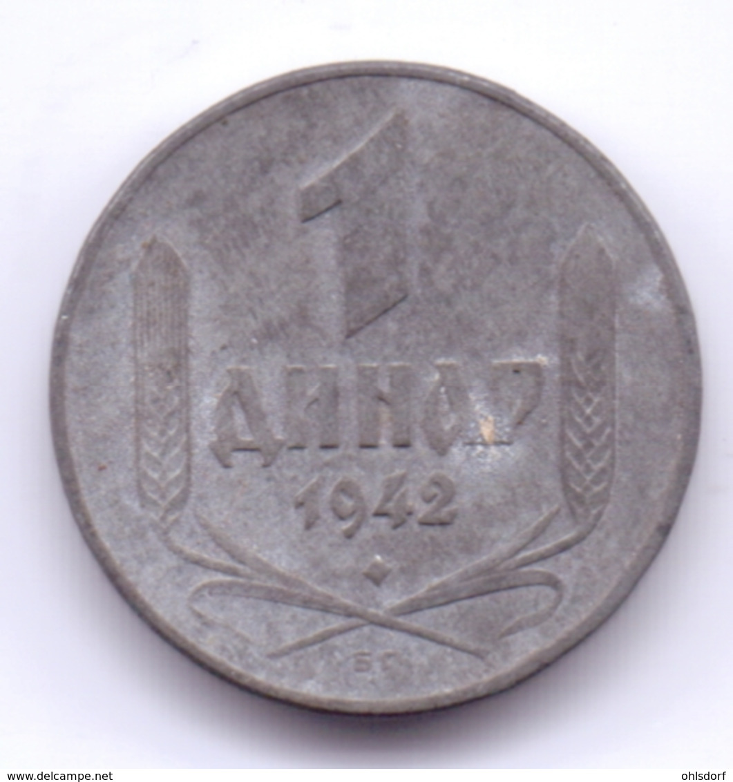 SERBIA 1942: 1 Dinar, KM 31 - Serbia