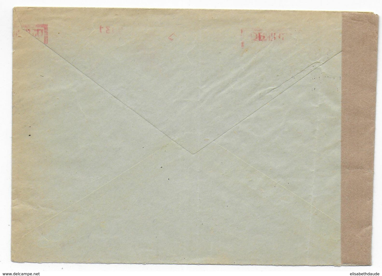 AUTRICHE - 1949 - ENVELOPPE CENSUREE Avec EMA + TIMBRE De WIEN => BRUXELLES - Macchine Per Obliterare (EMA)