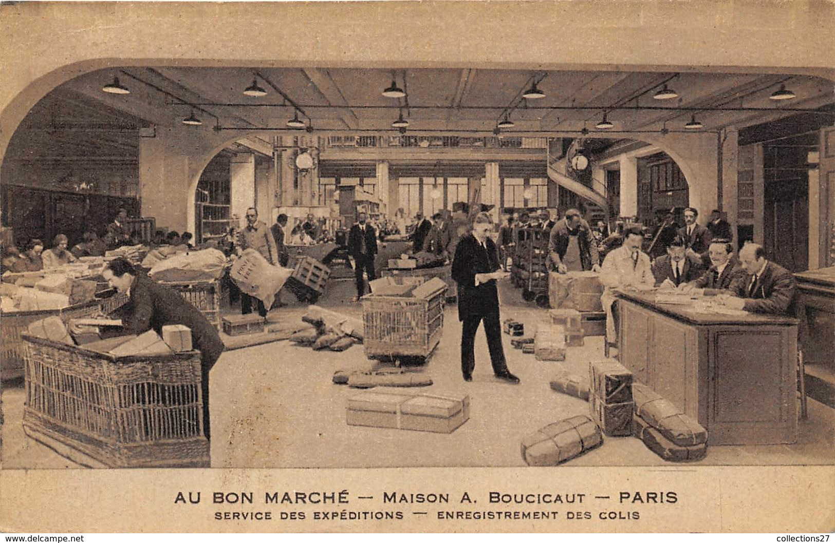 AU BON MARCHE- PARIS- MAISON A. BOUCICAUT SERVICE DES EXPEDITIONS- ENREGISTREMENT DES COLIS - Winkels