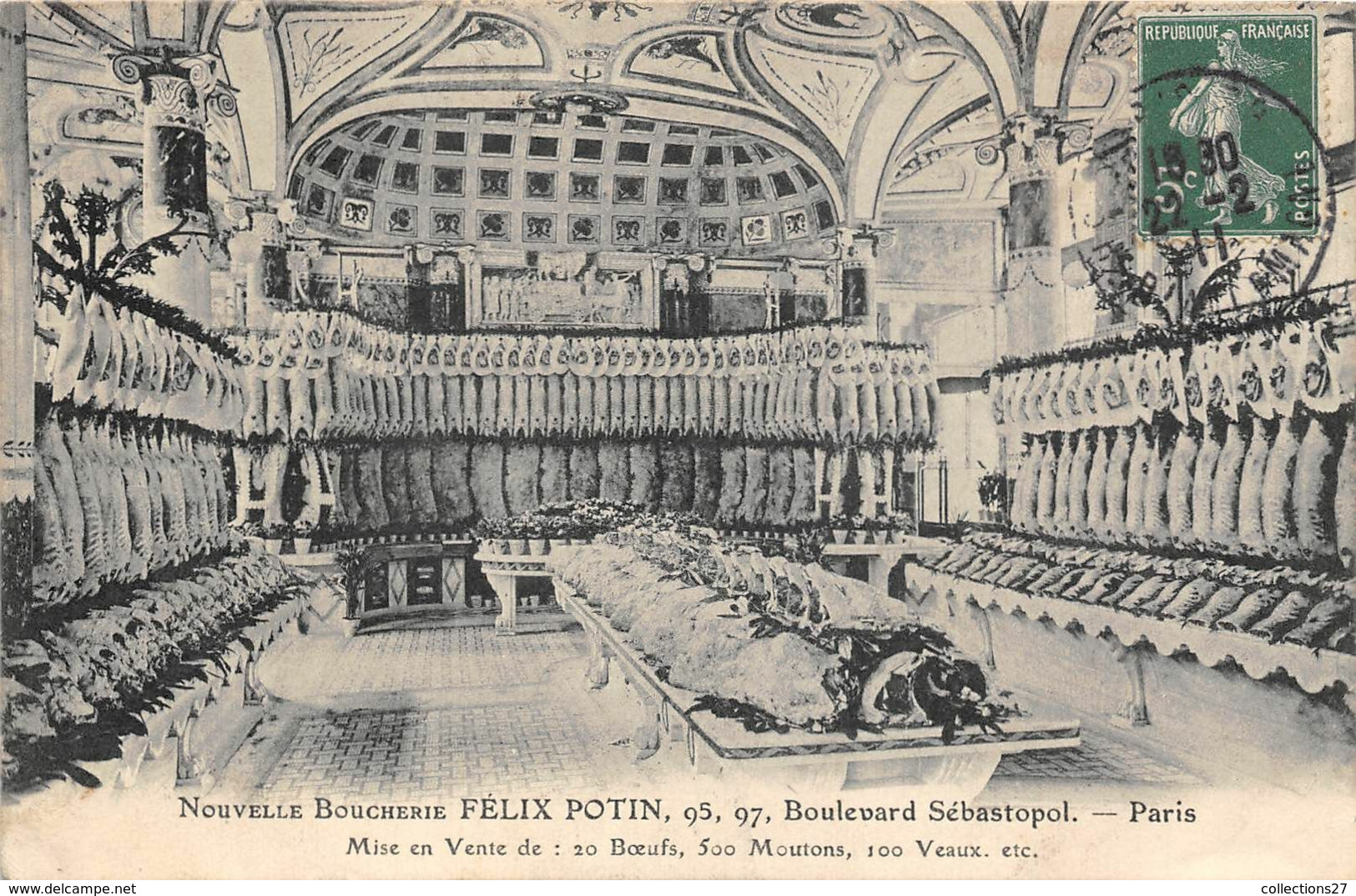 FELIX POTIN- NOUVELLE BOUCHERIE, 95/97 BLD SEBASTOPOL PARIS - Shops