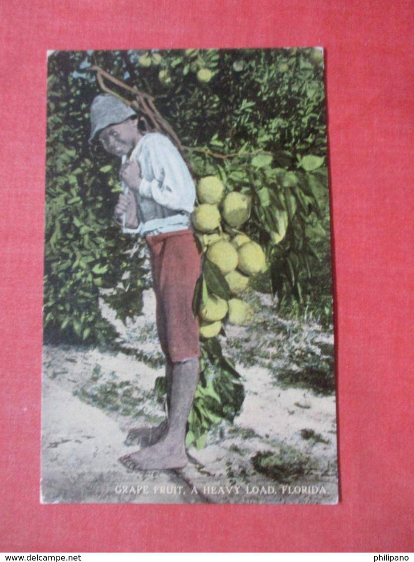 Black Americana    Grape Fruit A Heavy Load Florida   Ref 4324 - Black Americana