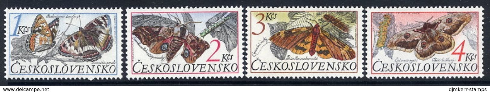 CZECHOSLOVAKIA 1987 Nature Protection: Butterflies Set MNH / **.  Michel 2902-05 - Ungebraucht