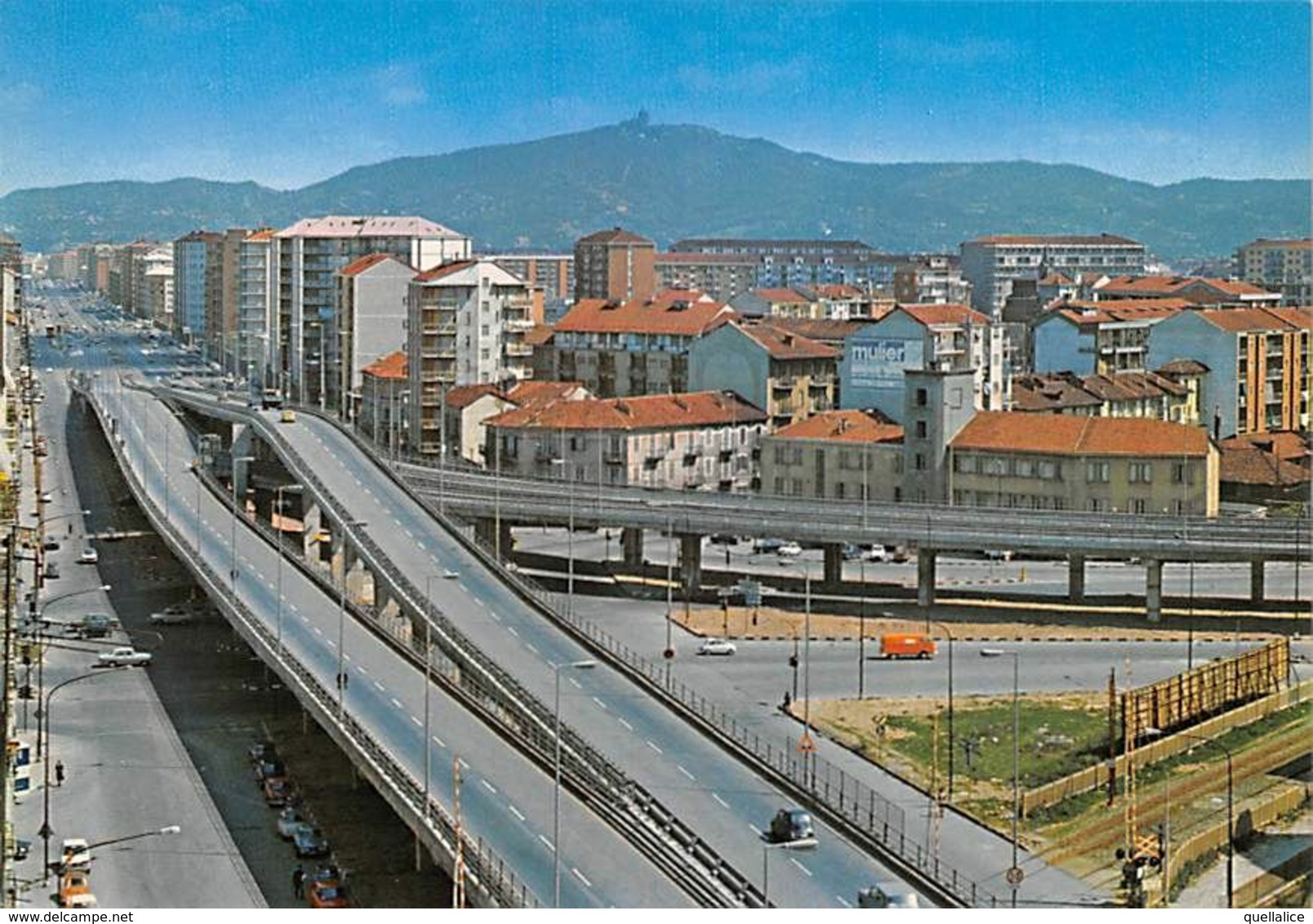 01759 "TORINO - SERVIZIO PANORAMICO NUOVA TANGENZIALE IL TEMPO CHE FU" ANIMATA.  CART NON SPED - Ponti