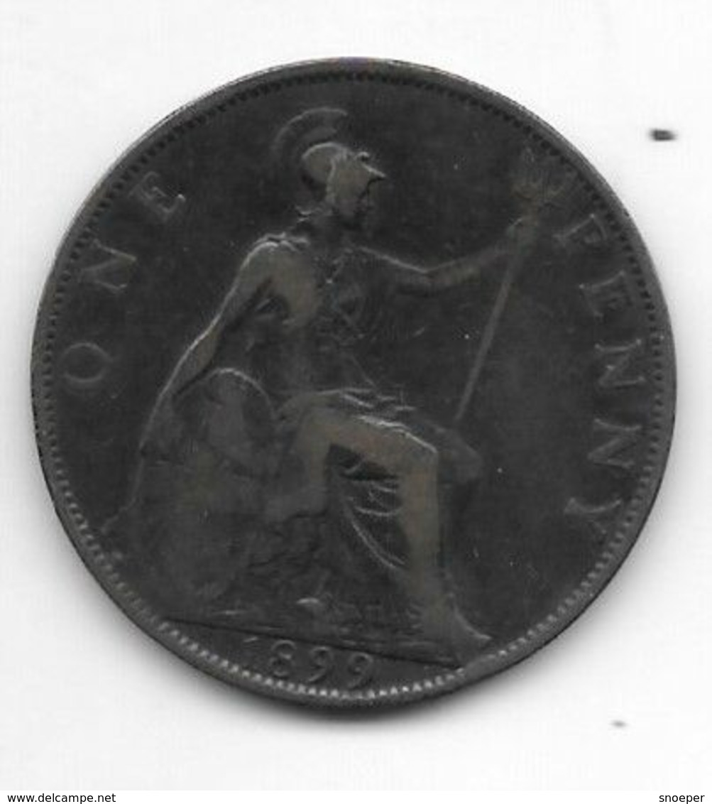 Great Britain 1 Penny 1899  Km 790  Fr+ - D. 1 Penny