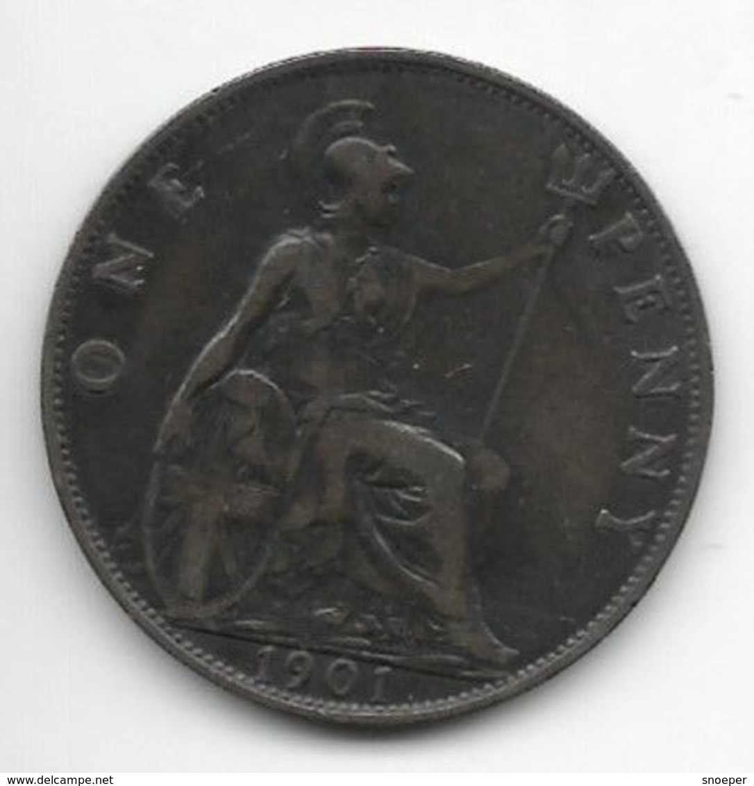 Great Britain 1 Penny 1901  Km 790  Vf - D. 1 Penny