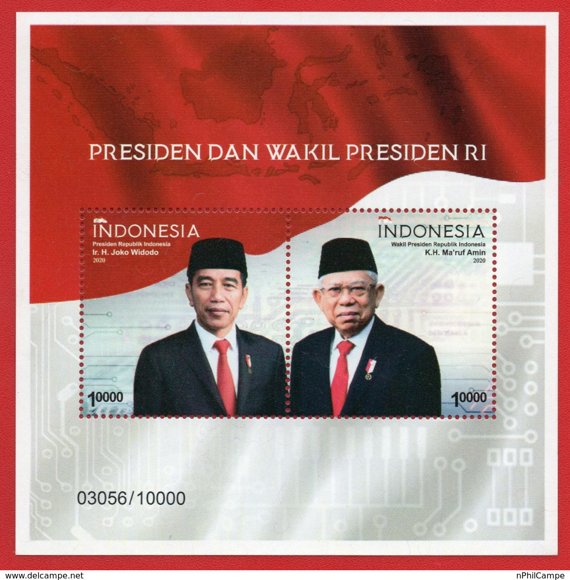 Indonesia 2020 - SS President Of Indonesia & Vice President Of Indonesia MNH - Indonesien