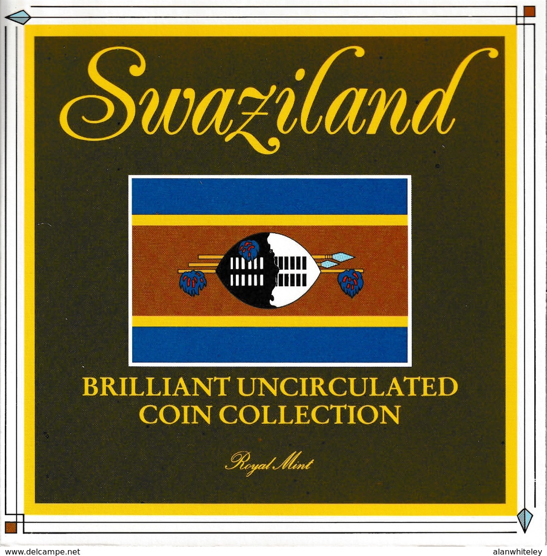 SWAZILAND/ESWATINI 1986 Annual Coin Collection: Set Of 6 Coins (in Pack) BRILLIANT UNCIRCULATED - Swaziland