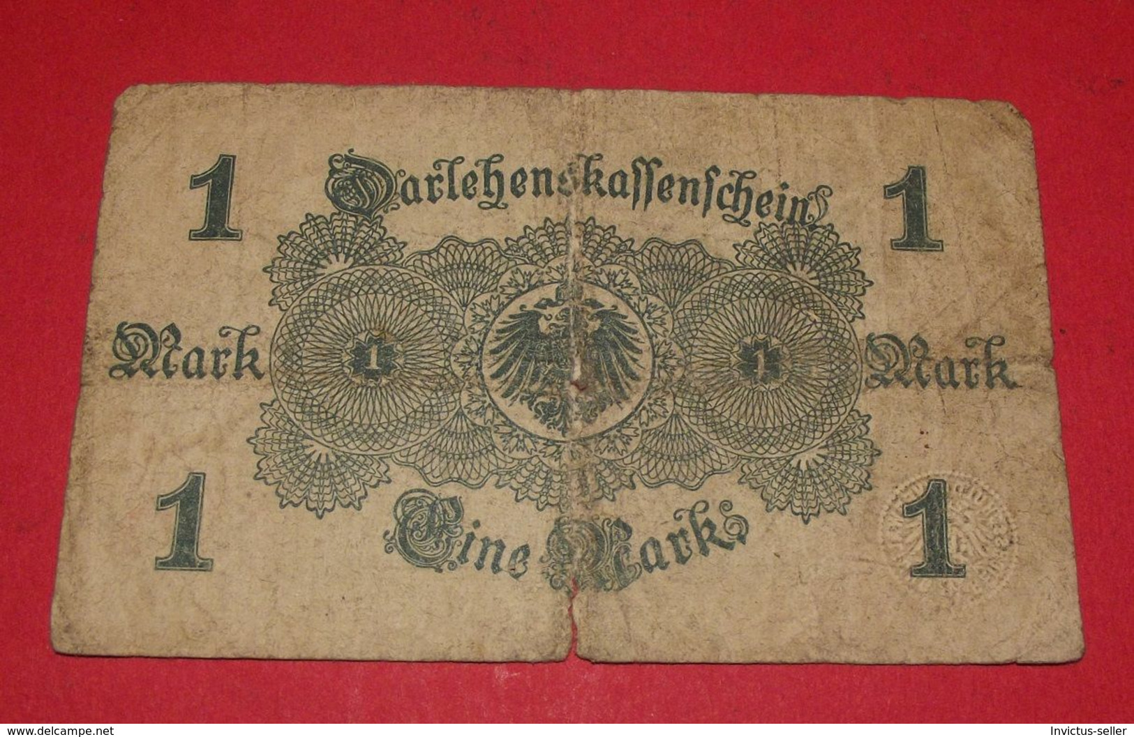 1914  GERMANIA REPUBBLICA DI WEIMAR BANCONOTE TEDESCA 1 EIN MARK GERMANY BANKNOT BILLET DE BANQUE ALLEMAND - 5 Mark