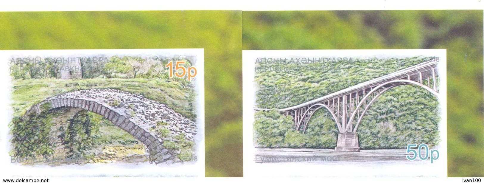 2018. Abkhazia, Bridges Of Abkhazia, 2v Imperforated, Mint/** - Ungebraucht