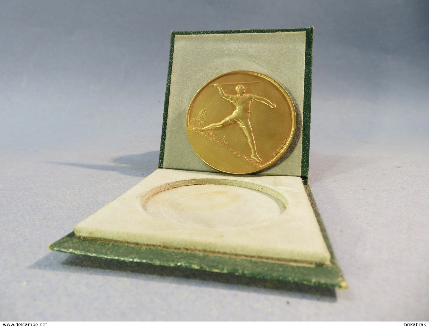 MEDAILLE JAVELOT F. FRAISSE + Sport Javeliste Récompense Art Déco Sportif - Athlétisme