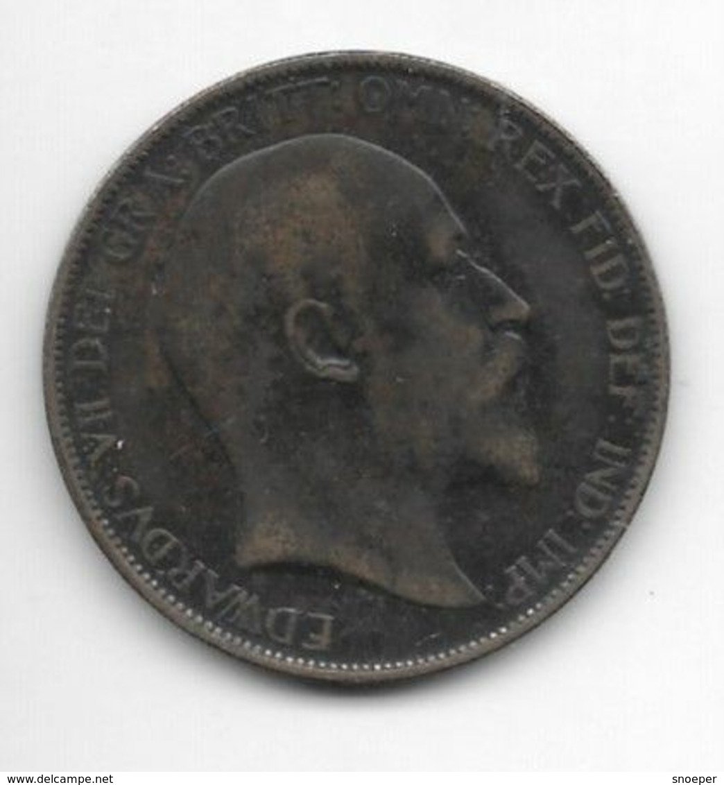 Great Britain 1 Penny 1903  Km 794.2   Fr+ - D. 1 Penny