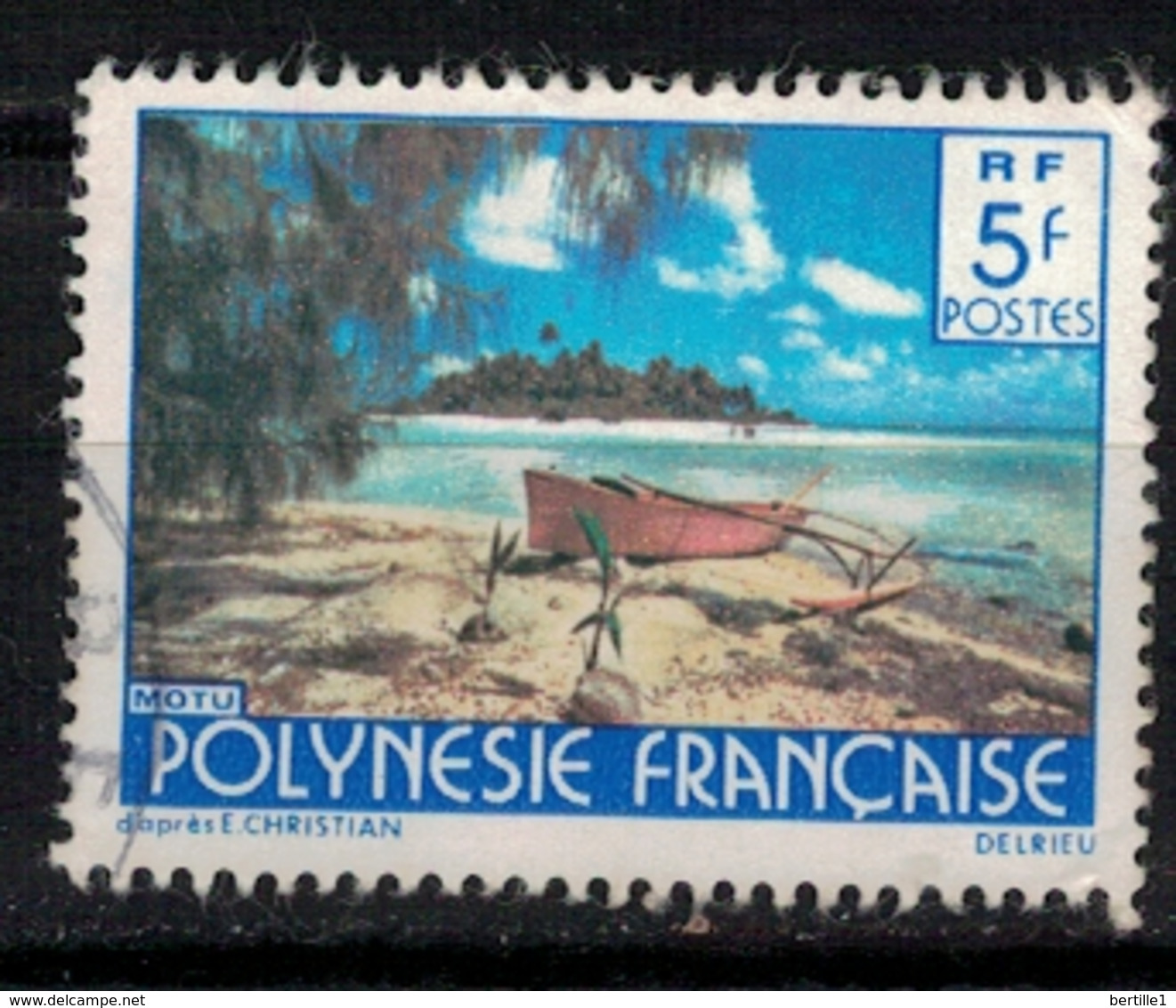 POLYNESIE        N°  YVERT :    136 OBLITERE       ( OB 8 / 42 ) - Usati