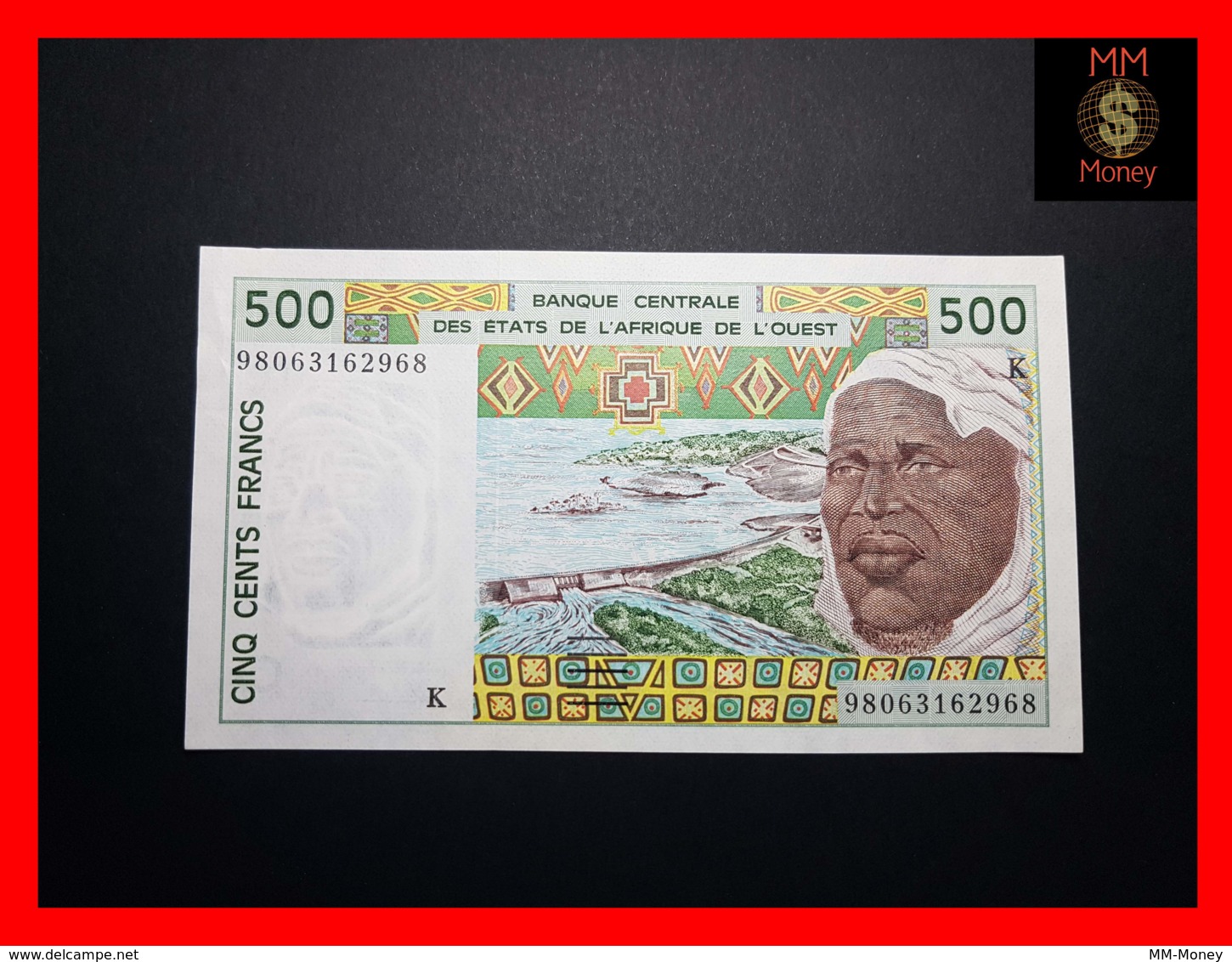 WEST AFRICAN STATES WAS  "K Senegal"   500 Francs 1998  P. 710 Ki   UNC - West African States