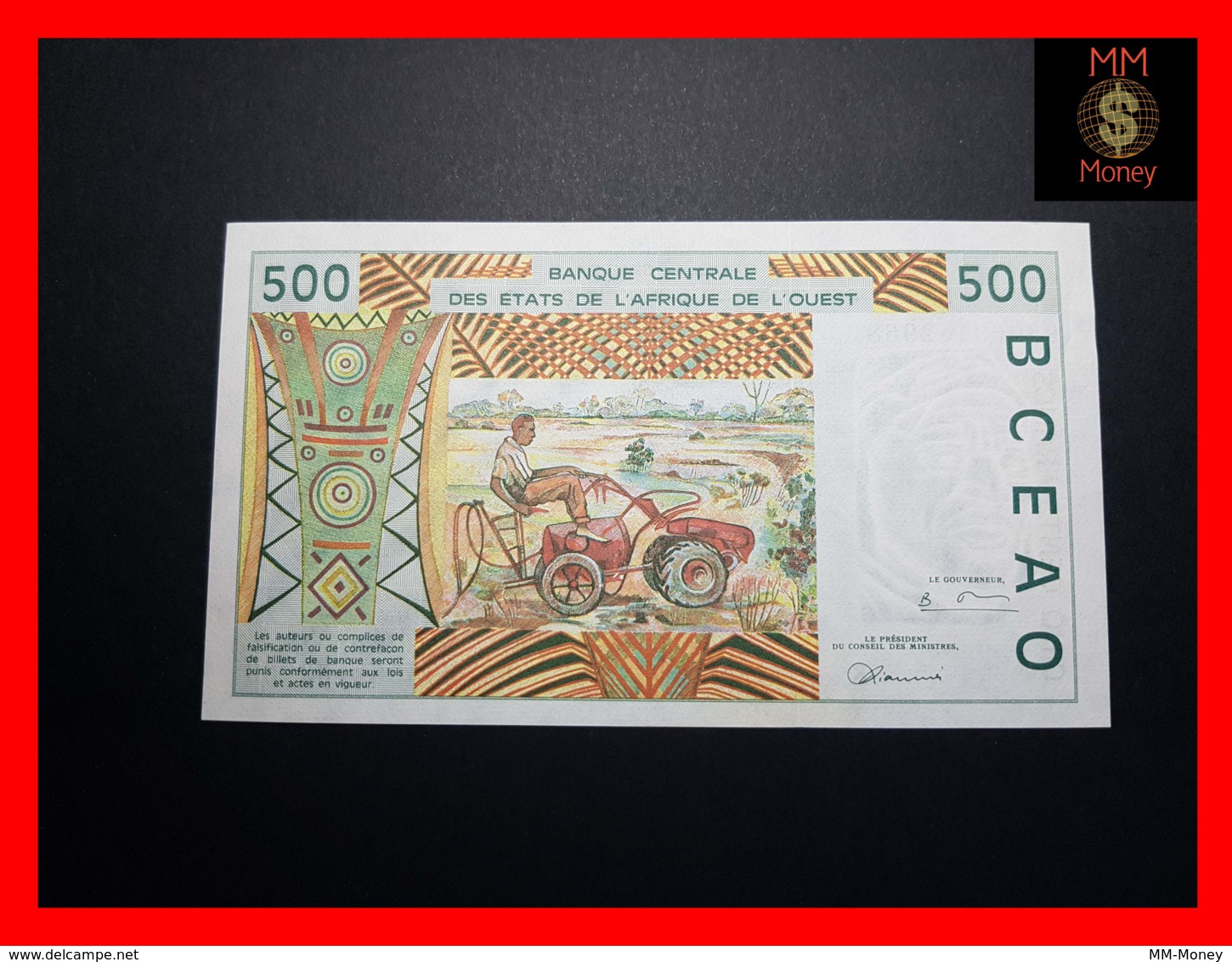 WEST AFRICAN STATES WAS  "K Senegal"   500 Francs 1998  P. 710 Ki   UNC - West African States