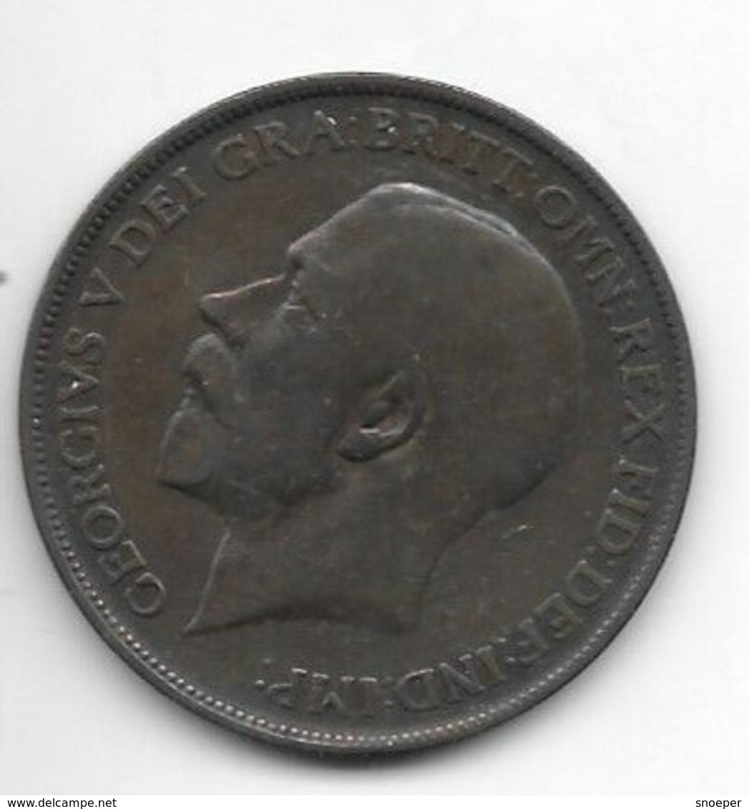 Great Britain 1 Penny 1912 H  Km 810  Fr+ - D. 1 Penny