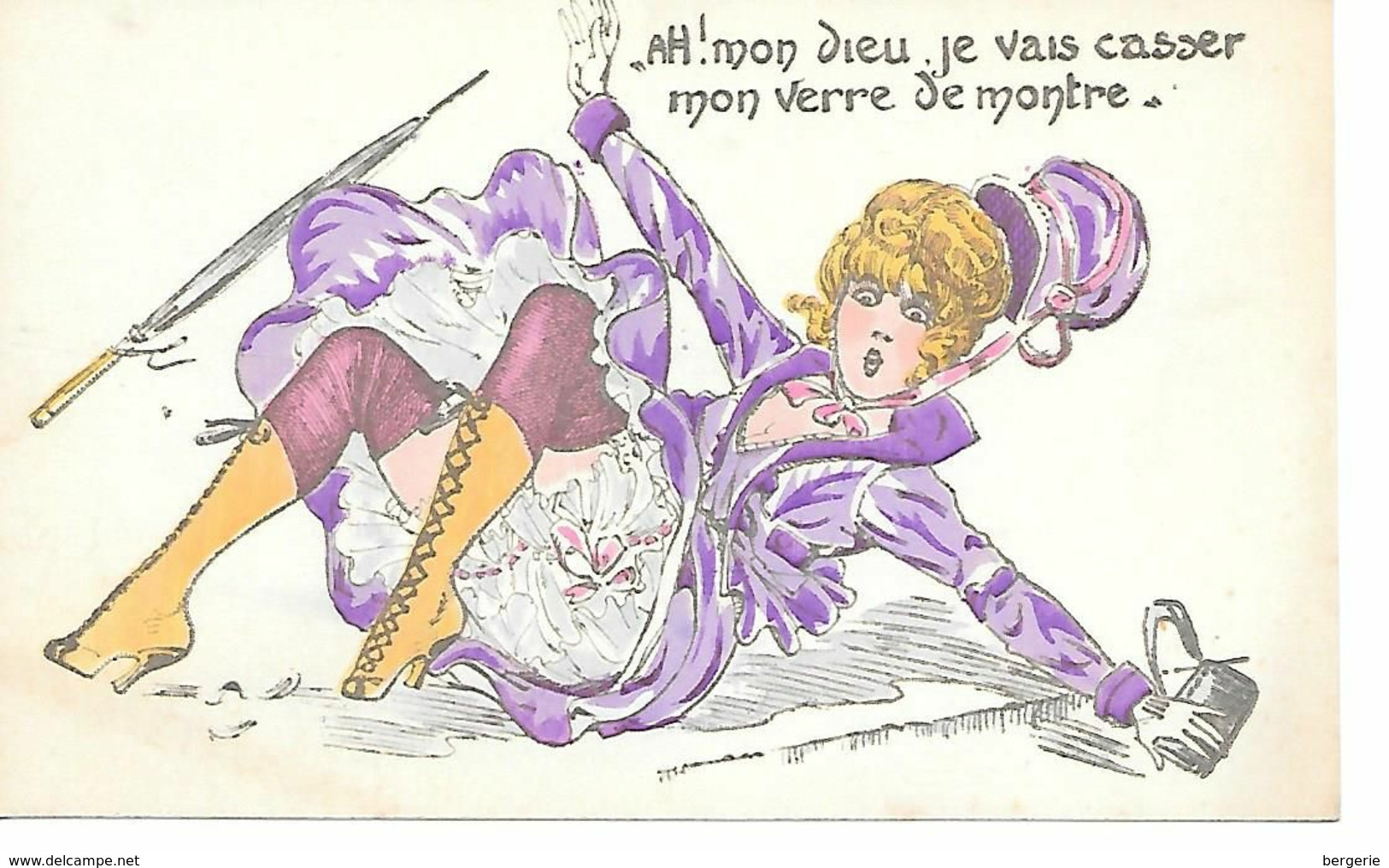 Illustrateur   Les Chutes - Ah!mon Dieu Jevais Casser Mon Verre De Montre. - 1900-1949