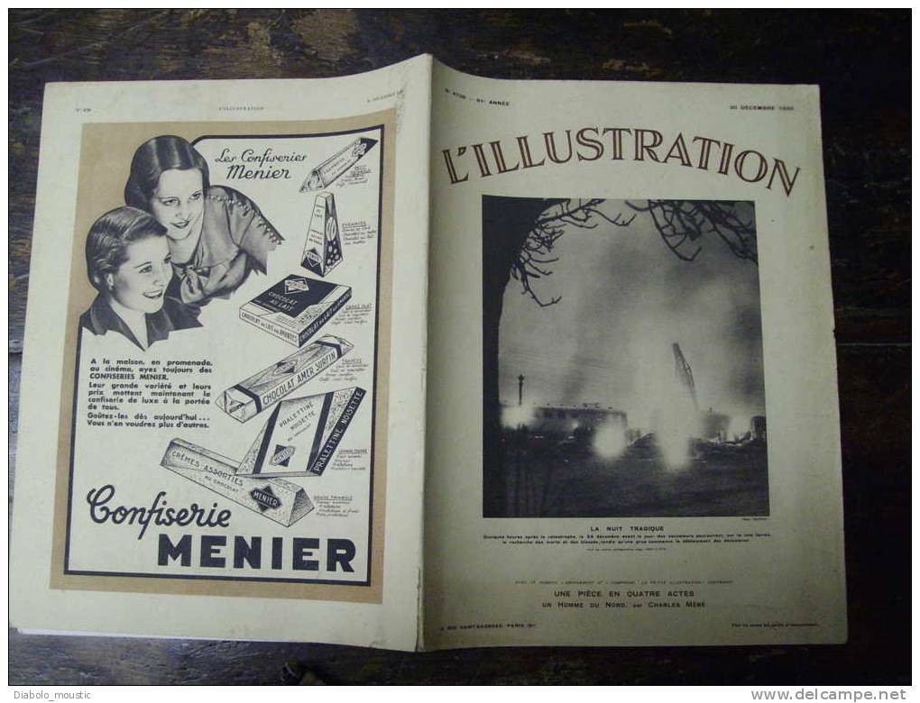 30-12-1933 : Catastrophe De LAGNY ; Croisière Avions Africaine ; ARCHEO- SYRIE ; Sainte-Sophie ; Expo MUSIQUE ;PYRENEES - L'Illustration