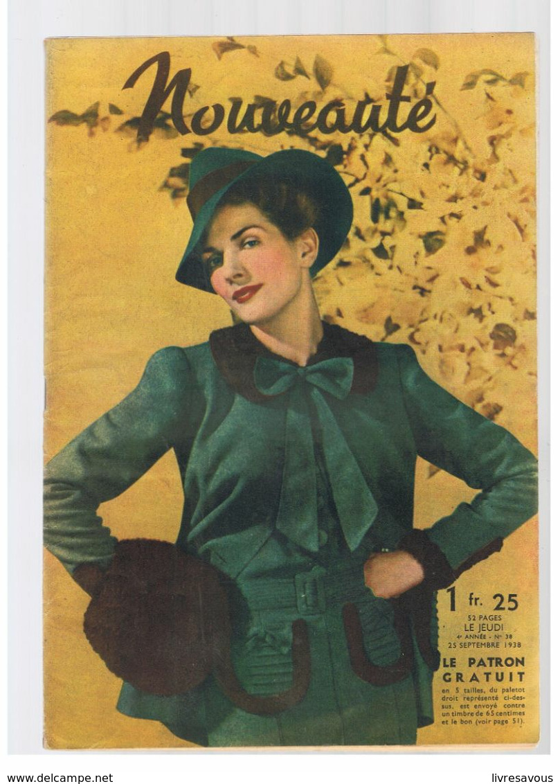Nouveauté N°38 De 1938 Robes à Guimpes Les Grandes Lignes Des Manteaux Nouveaux - Designermode