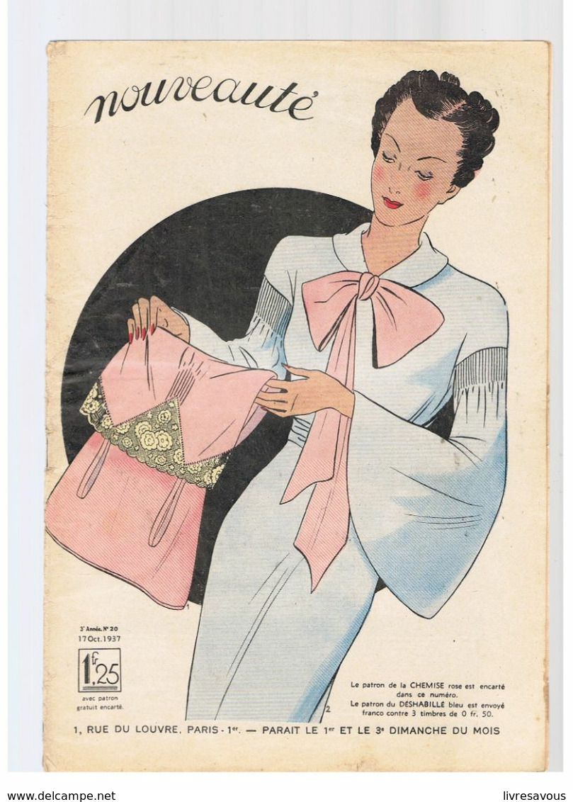 Nouveauté N°20 De 1937 Chemise Et Déshabillé - Alta Moda