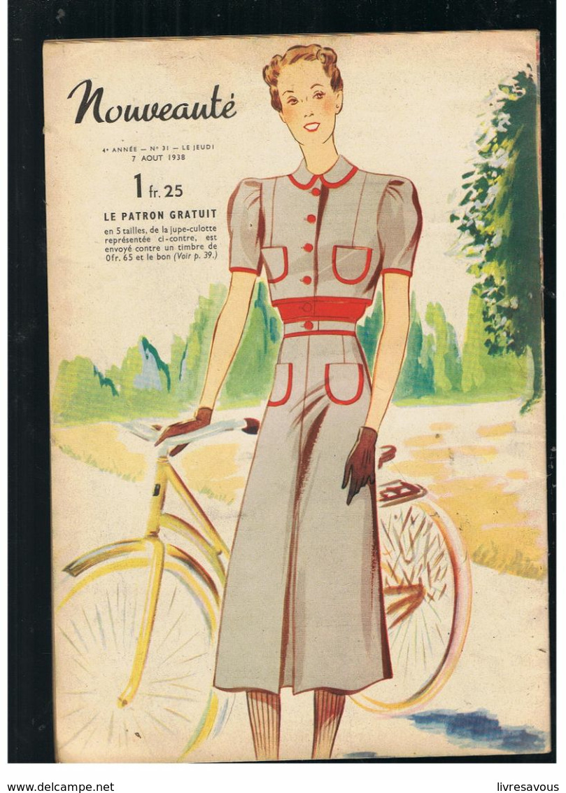 Nouveauté N°31 De 1938 Votre Petite Robe De Lainage Pour La Demi Saison - Alta Moda