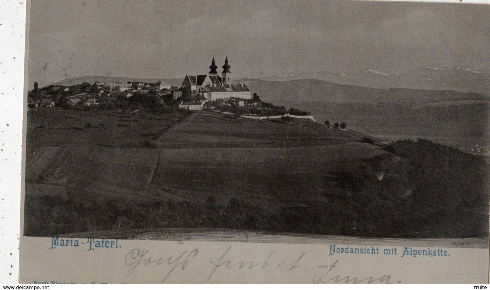 MARIA TAFERL NORDANSICHT MIT ALPENKETTE (CARTE PRECURSEUR ) - Maria Taferl