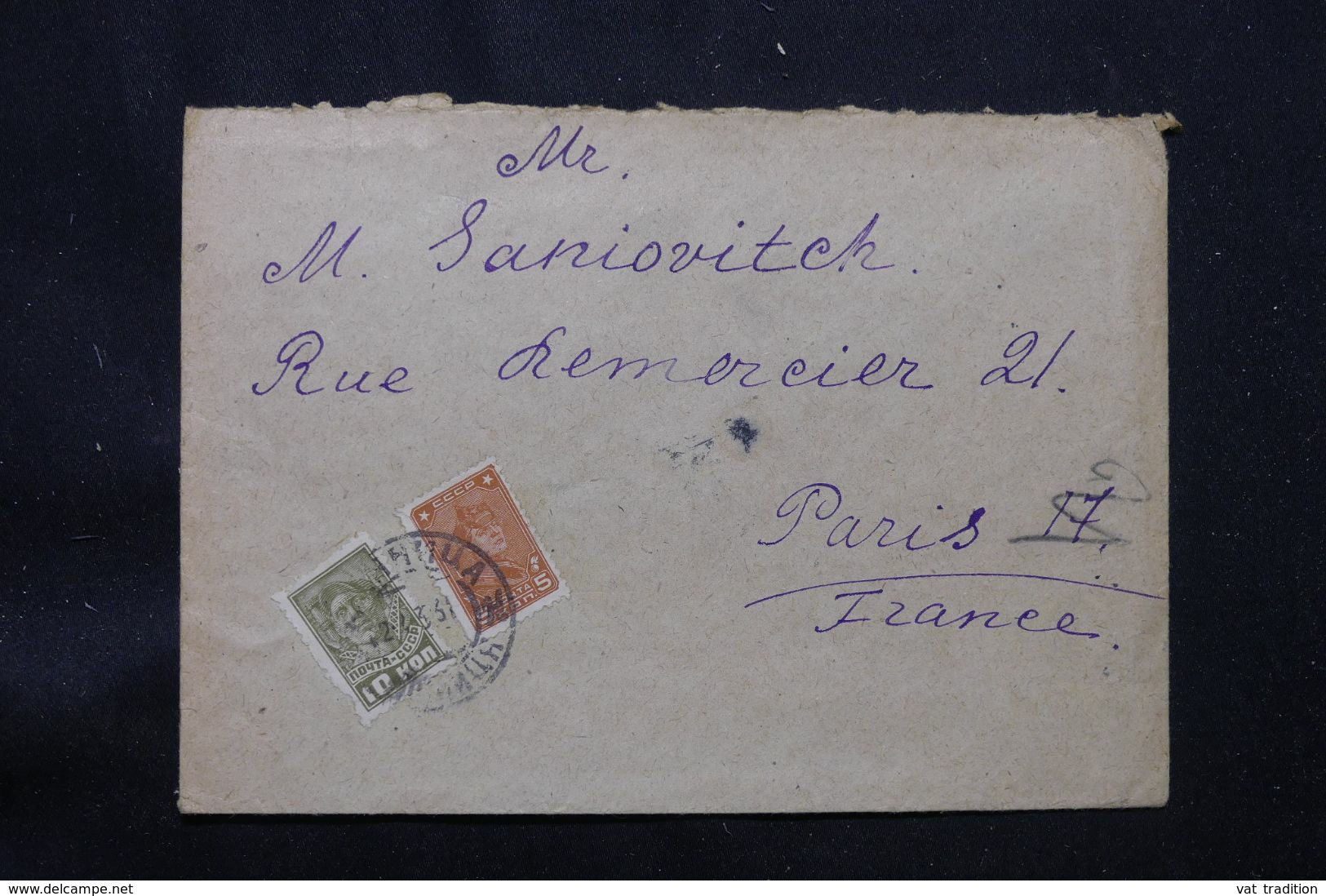 U.R.S.S. - Enveloppe Pour La France En 1931 - L 69564 - Covers & Documents