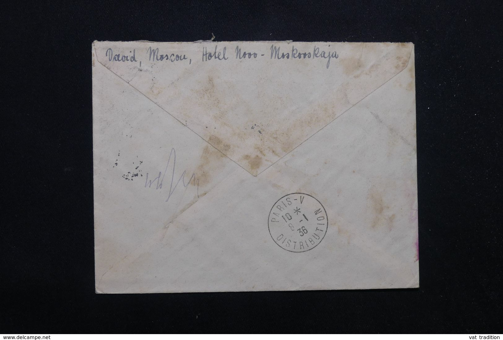 U.R.S.S. - Enveloppe En Recommandé De Moscou Pour La France En 1936  - L 69566 - Covers & Documents