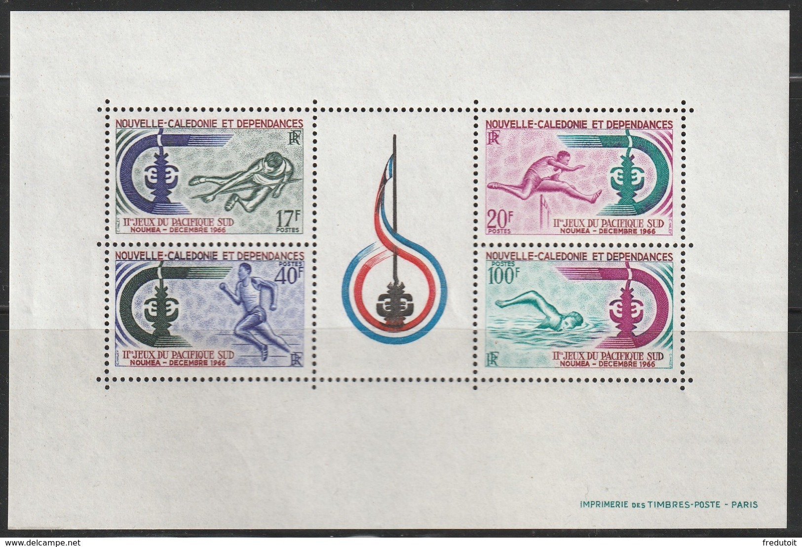 NOUVELLE CALEDONIE - BLOC  N°3 ** (1966) - Blocchi & Foglietti