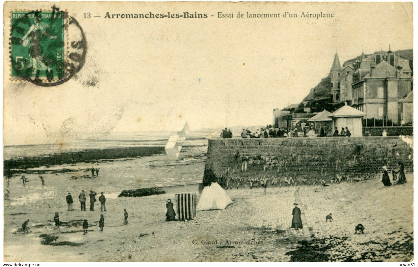 ARROMANCHES - LOT De 5 CPA  - - Arromanches