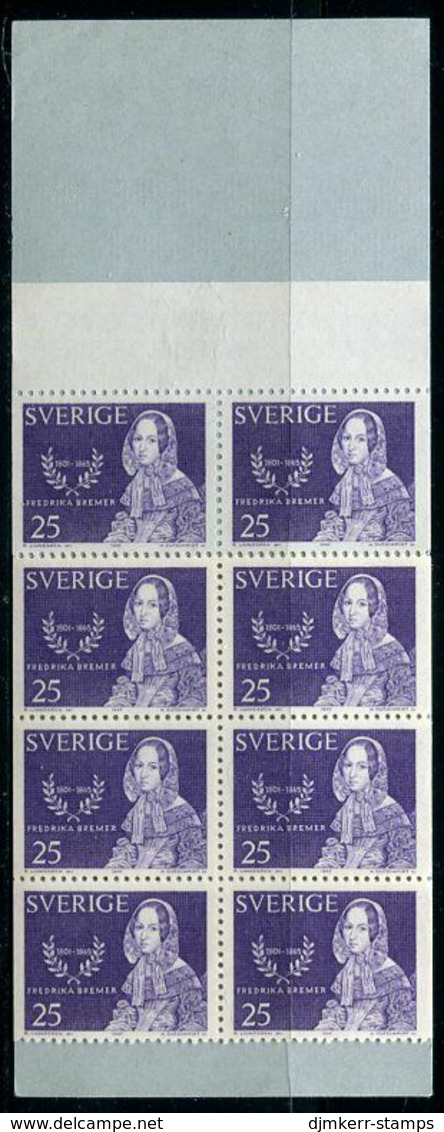 SWEDEN 1965 Bremer Centenary Booklet MNH / **.  Michel 540 MH - 1951-80
