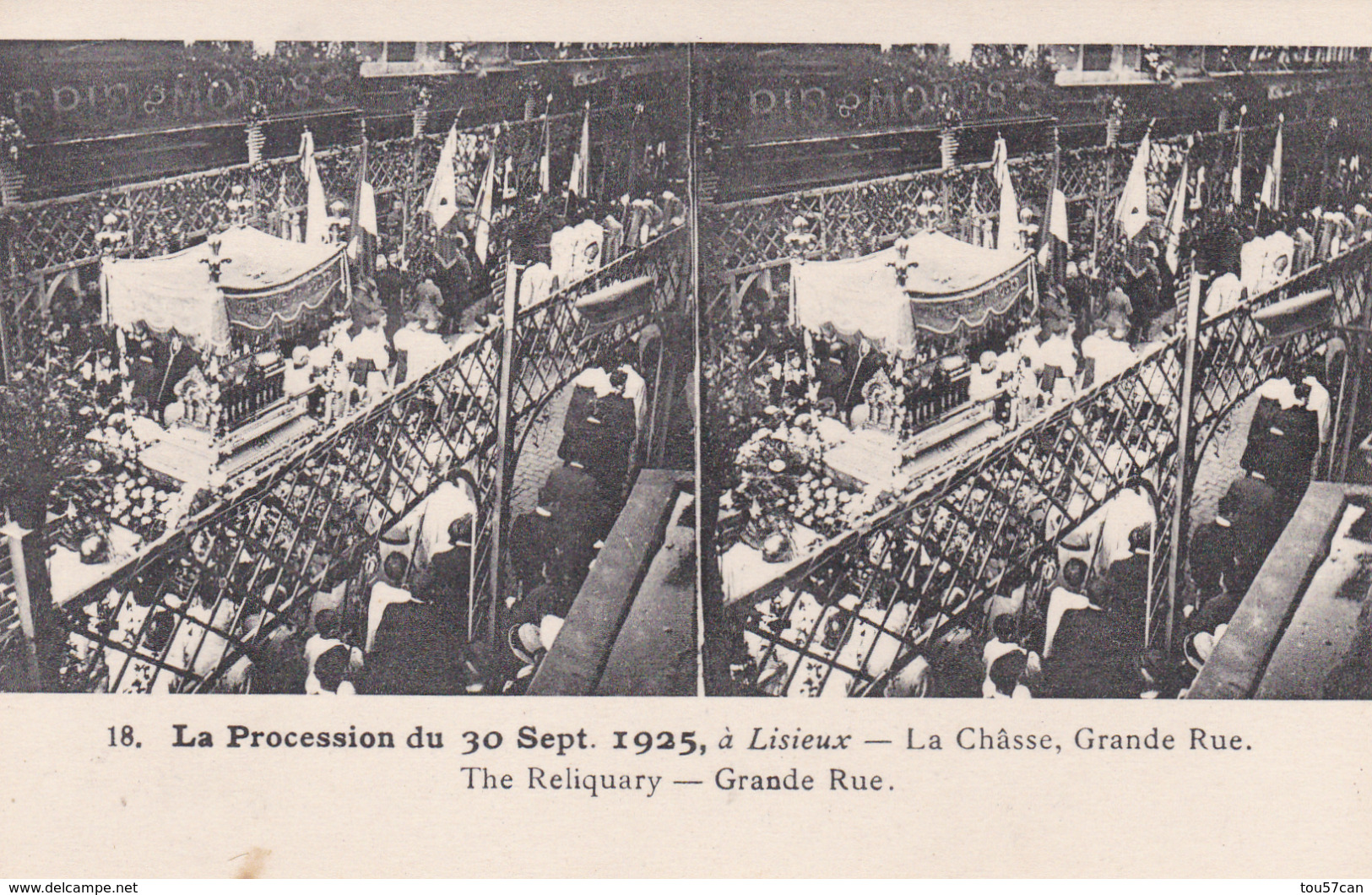 LISIEUX - CALVADOS - (14) - BON LOT 19 CPA STÉRÉO ANIMÉES - LA PROCESSION DU 30 SEPTEMBRE 1925.