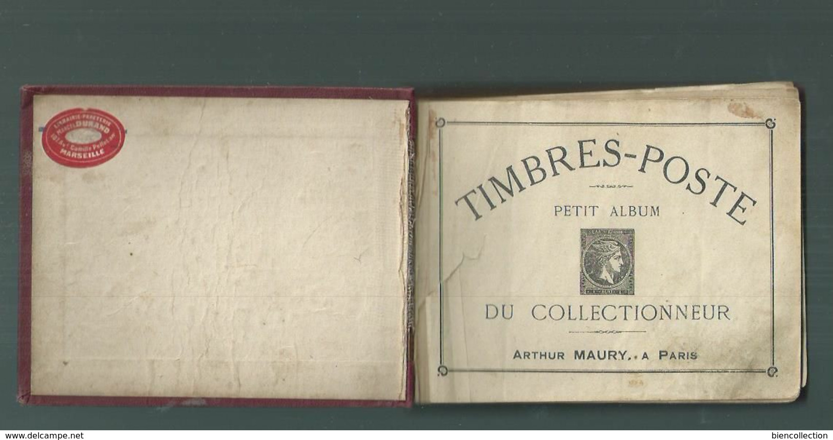 Petit Album Maury 14cm X 11cm ; 320 Pages ; Des Origines à 1918 , - Autres & Non Classés